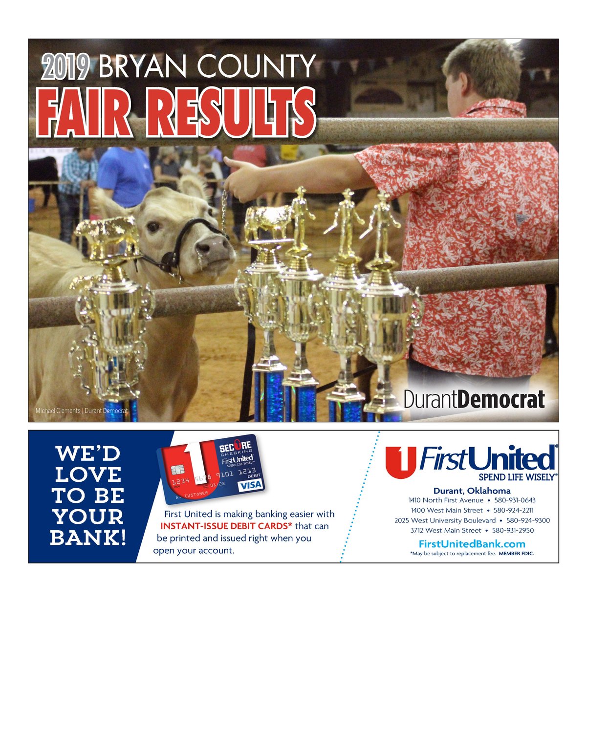 2019 BRYAN COUNTY FAIR RESULTS The Durant Daily Democrat